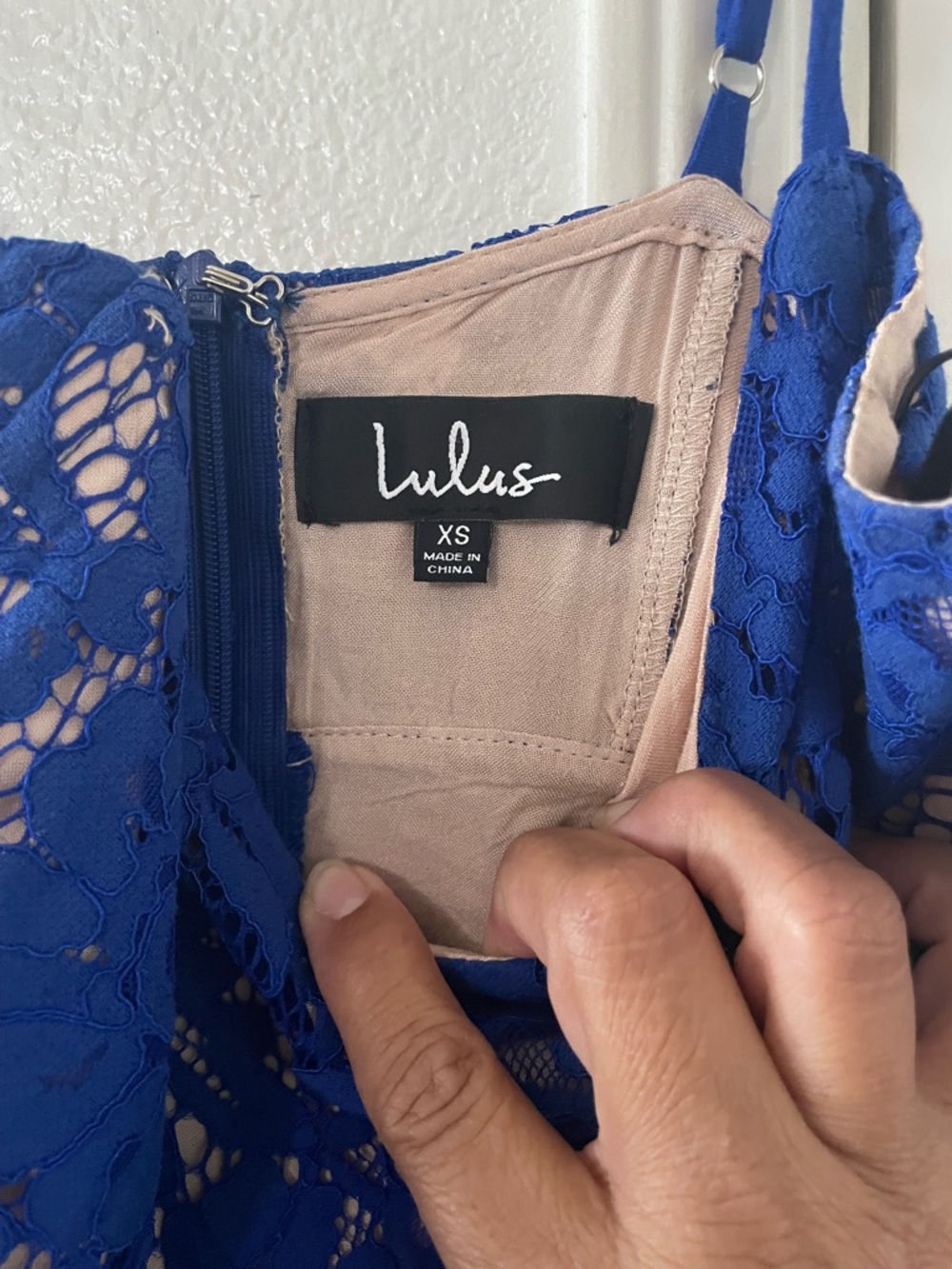 Lulus One Wish Royal Blue Lace Midi Dress - Picture 6 of 6